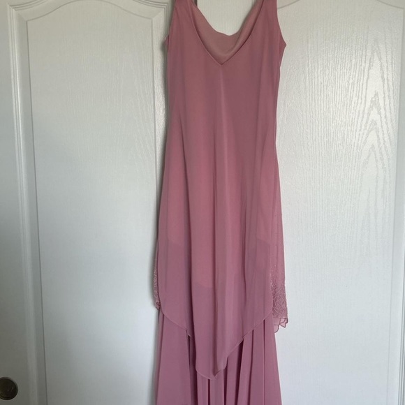 pretty pink floral vintage 90s midi dress🌷 - Picture 3 of 4